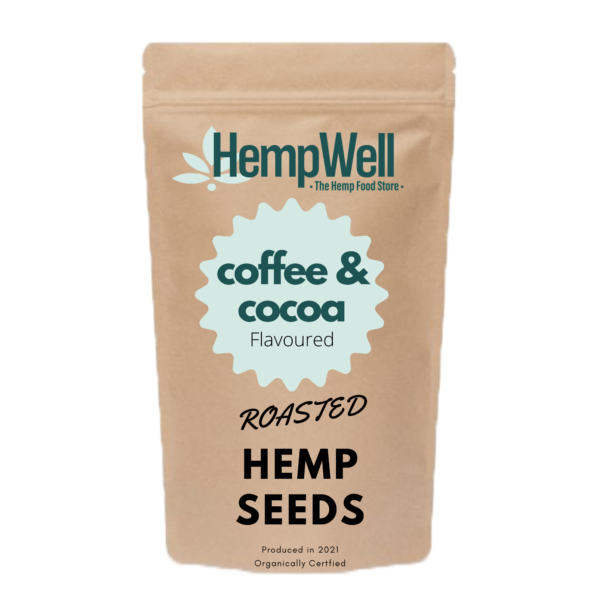 coffee & cocoa roasted hemp seeds